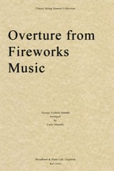 Music for the Royal Fireworks Overture String Quartet Parts cover